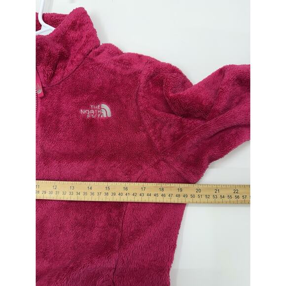 The North Face Childrens Girls Osito Jacket Size XL Pink Zip Up Fuzzy - Picture 10 of 13